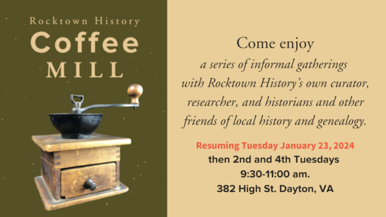 Rocktown History Coffee Mill
