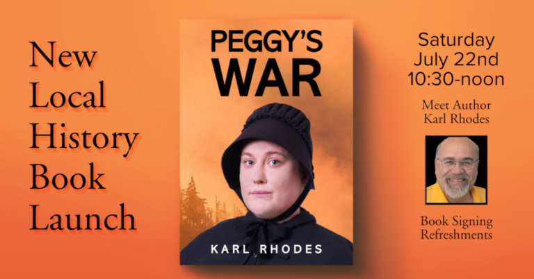 Local History Book Launch – Peggy’s War, by Karl Rhodes
